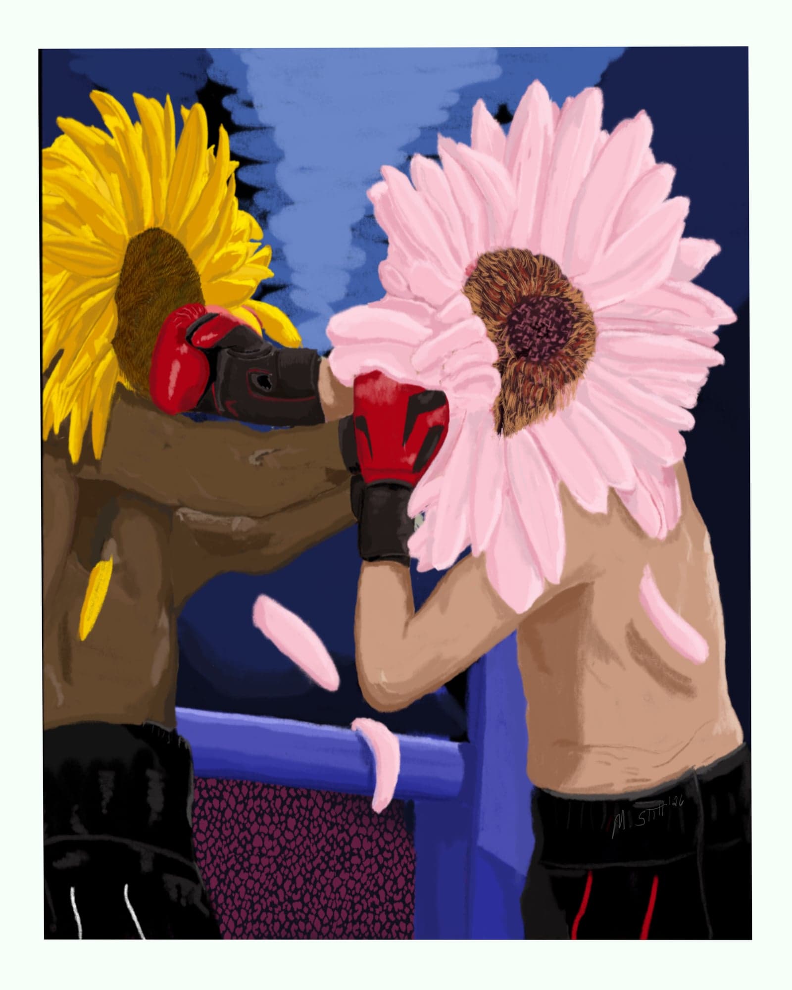 FIELD ILLUSTRATION - BOXING FLOWERS